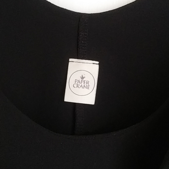 Paper Crane Black Tank Top - Picture 3 of 5